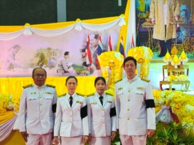 ๕ ธันวาคม ๒๕๖๘ สำนักงานการตรวจเงินแผ่นภูมิภาคที่ ๘ (จังหวัดเชียงใหม่) ร่วมพิธีพิธีสวดพระพุทธมนต์และวางพานพุ่มถวายราชสักการะ เนื่องในวันคล้ายวันพระบรมราชสมภพพระบาทสมเด็จพระบรมชนกาธิเบศร มหาภูมิพลอดุลยเดชมหาราช บรมนาถบพิตร วันชาติ และวันพ่อแห่งชาติ